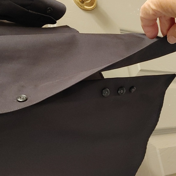 Pronto-Uomo Non Iron Gray Slim Fit Dress Shirt 32/33 - Picture 8 of 11